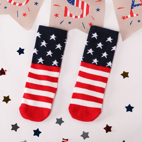 Independence Day Toddler/Kid's Mid-calf Socks Red big image 3