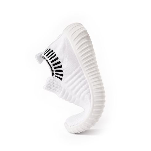 Toddler / Kid Knit Panel Slip-on Sports Shoes White big image 11