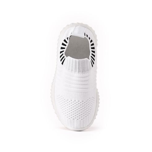 Toddler / Kid Knit Panel Slip-on Sports Shoes White big image 13