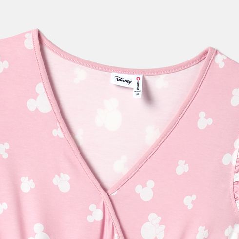 Disney Mommy and Me Pink Flutter-sleeve Allover Print Naia™ Dresses Pink big image 12