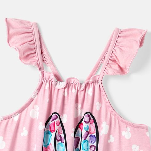 Disney Mommy and Me Pink Flutter-sleeve Allover  Print Naia™ Dresses Pink big image 3