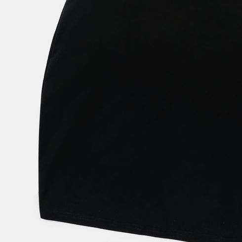 Disney Family Matching Black Cotton Short-sleeve Graphic Dress or Tee Black big image 17