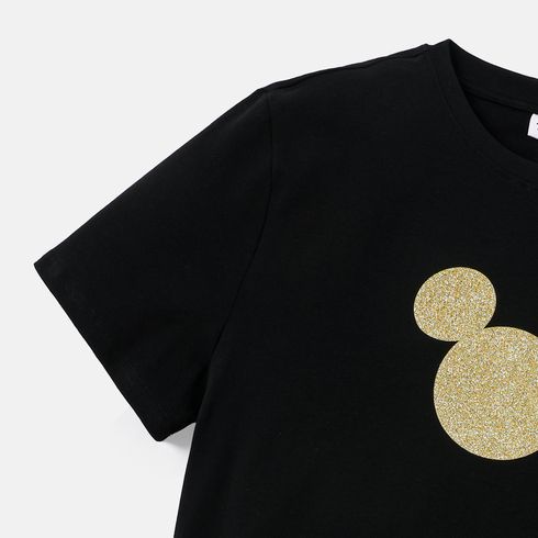 Disney Family Matching Black Cotton Short-sleeve Graphic Dress or Tee Black big image 8