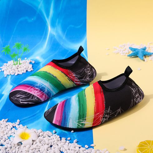 Family Matching Rainbow Pattern Paddle Shoes Beach Shoes Multi-color big image 8