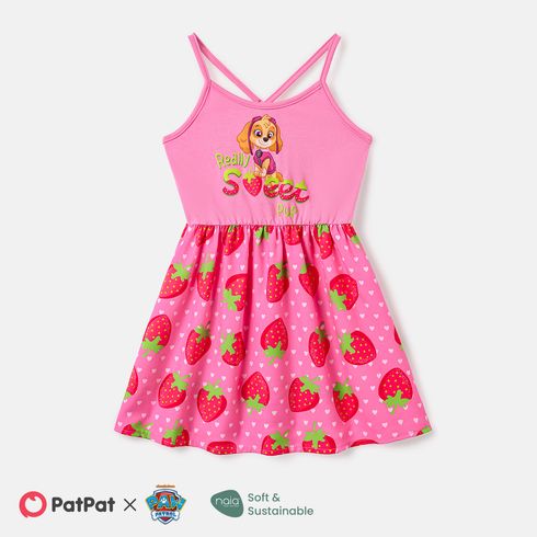 PAW Patrol Toddler Girl Character & Strawberry Print Slip Dress