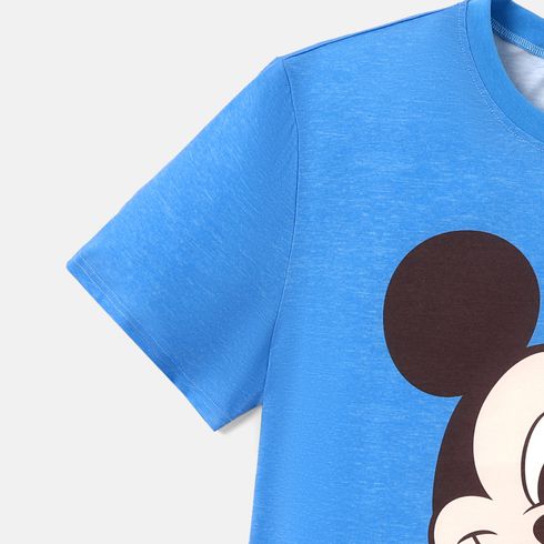 Disney Family Matching Character Print Solid Short-sleeve Tops Color block big image 5