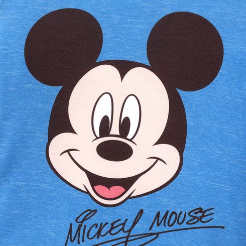 Disney Family Matching Character Print Solid Short-sleeve Tops Color block big image 3