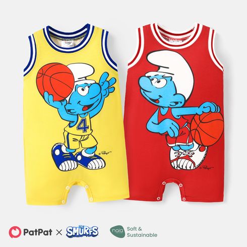 The Smurfs Baby Boy Naia™ Character Print Tank Jumpsuit