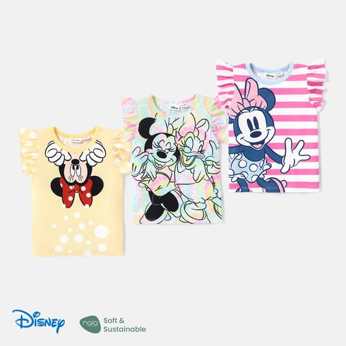Disney Toddler Girl Character Print Naia™ Flutter-sleeve Tee