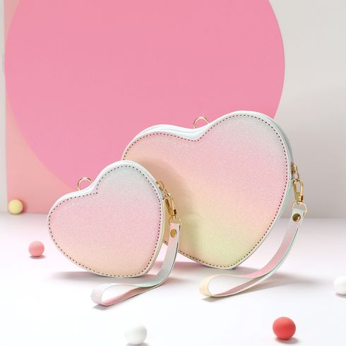 Colorful Heart Shape Chain Bag for Mom and Me