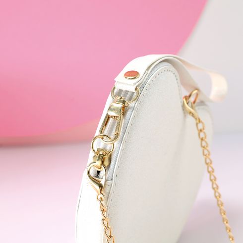 Colorful Heart Shape Chain Bag for Mom and Me White big image 6