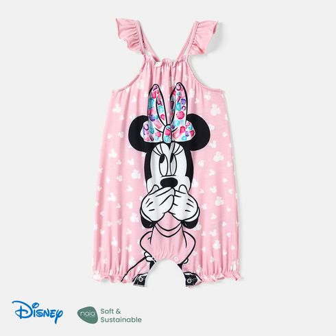 Disney Mommy and Me Pink Flutter-sleeve Allover Print Naia™ Dresses Pink big image 1