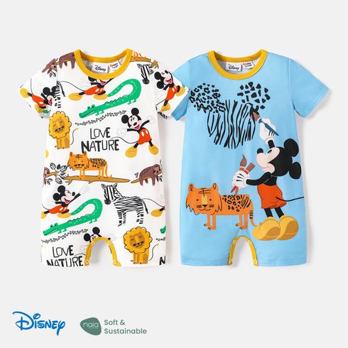 Disney Baby Boy/Girl Short-sleeve Graphic Print Naia™ Romper Multi-color big image 6