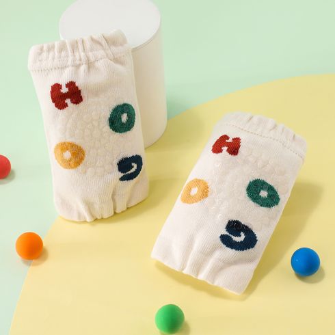 Baby Letter Pattern Dispensing Non-slip Knee Pads Multi-color big image 1