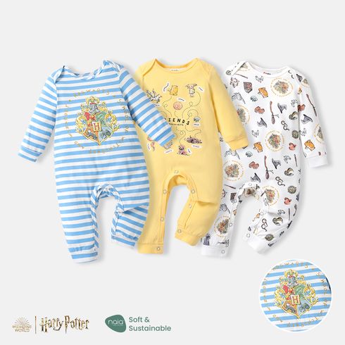 Harry Potter Baby Boy/Girl Graphic Print Long-sleeve Naia™ Jumpsuit Colorful big image 2