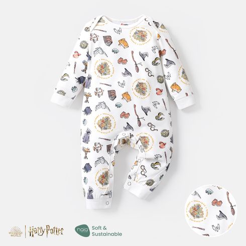 Harry Potter Baby Boy/Girl Graphic Print Long-sleeve Naia™ Jumpsuit Colorful big image 1