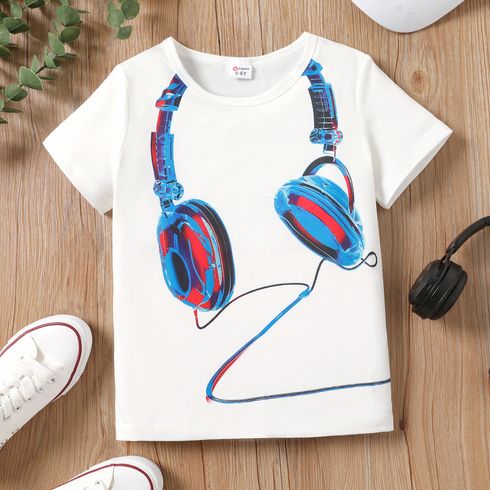 Kid Boy Headset Print Short-sleeve Tee 