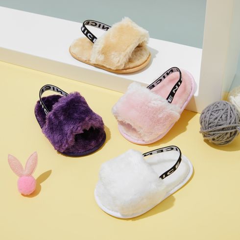 Baby / Toddler Solid Fleece Sandals