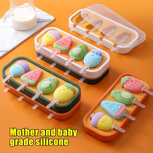 Silicone Popsicles Molds, Food Grade Reusable Popsicle Molds for Kids, Homemade Popsicles Molds, Ice Cream Mold