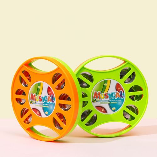 Double-sided Early Education Bell Plate, for Kids and Adults Musical Rhythm Instrument for Family Party Kindergarten