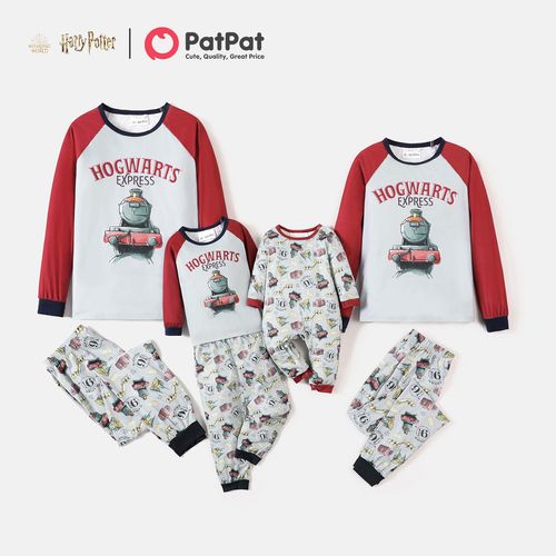 Harry Potter Family Matching Raglan-sleeve Graphic Pajamas Sets (Flame Resistant)