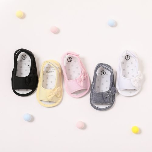 Baby / Toddler Girl Pretty Solid Bowknot Sandals