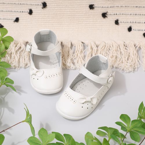 Baby/Toddler Bow Decor Non-slip Breathable Wear-resistant Prewalker Shoes