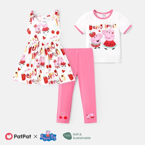 Peppa Pig Toddler Girl Character Print Naia™ Top / Tank Dress / Cotton Pants