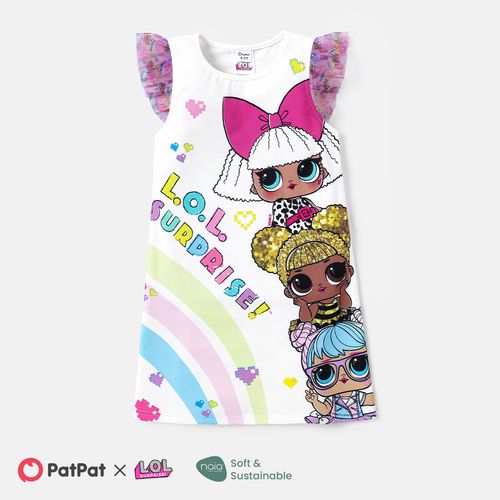 L.O.L. SURPRISE! Toddler/Kid Girl Character Print Naia™ Flutter-sleeve Dress