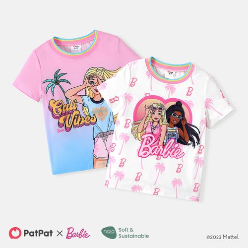 Barbie Kid Girl Naia™ Character & Letter Print Short-sleeve Tee