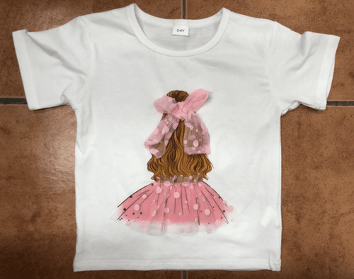 小童 女 立體造型 甜美 長袖 T恤