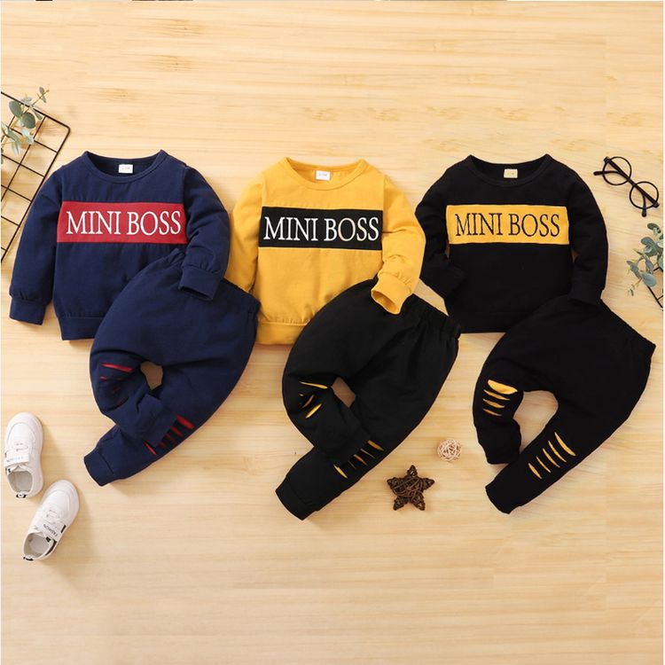 Baby Boy Mini Boss Sets Black