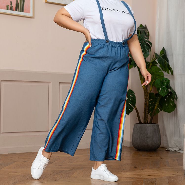 rainbow plus size jeans