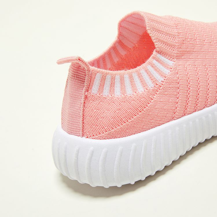 Toddler / Kid Knit Panel Slip-on Sports Shoes Pink