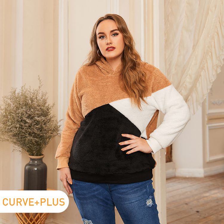 plus size fuzzy sweatshirt