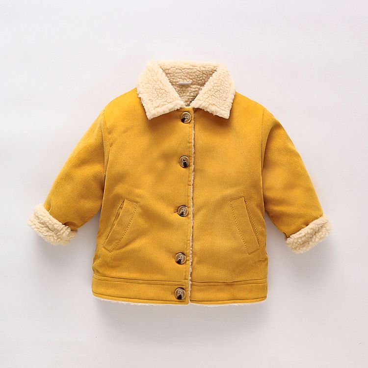 baby girl mustard coat