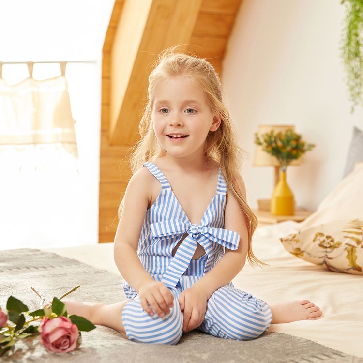 Striped Onesies for Toddler Girl / Girl Light Blue
