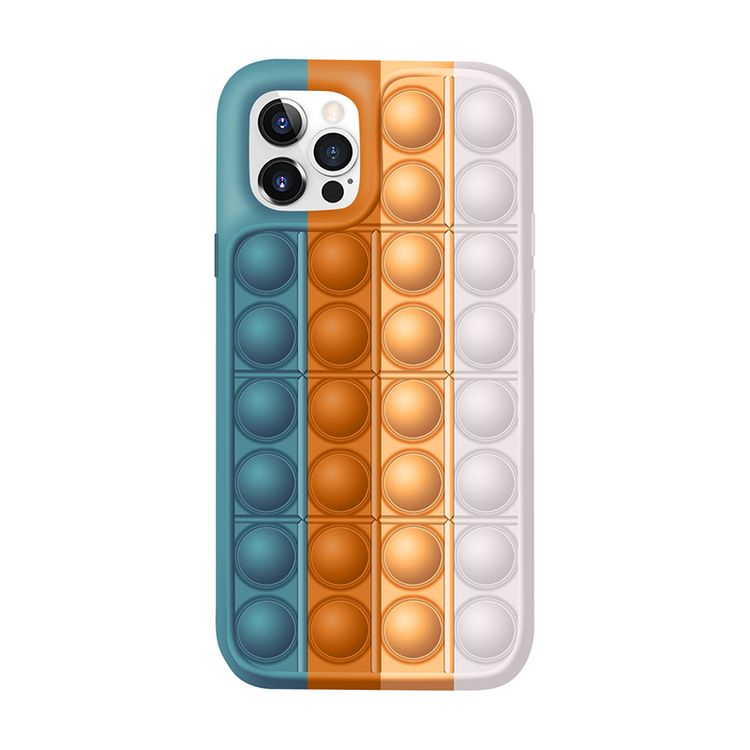 Iphoneケース プッシュポップバブル保護ケース Iphone 7 7 Plus 8 8 Plus 11 11 Pro 11 Pro Max 12 12 Pro 12 Pro Max X Xs Xs用の3dfidgetrainbowソフトシリコンケースmax Xr 344 47patpat Asia移動のみ