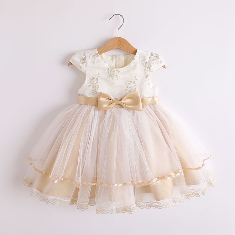 white frill frock