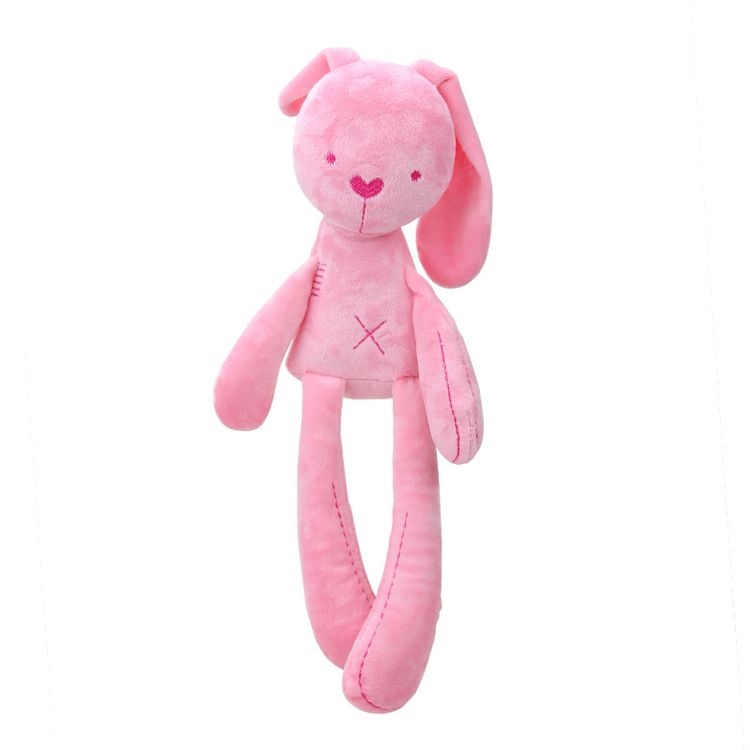 7.8''/15.6'' Soft Adorable Animal Rabbit Baby Pillow Infant Sleeping Stuff Toys Baby 's Playmate Toddler Gift Pink