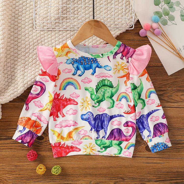 girls dinosaur sweater