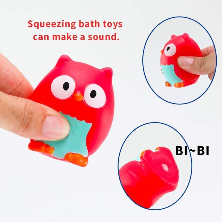 7PCS Fishing Toys Summer Play Water Spray Bath toys Multi-color