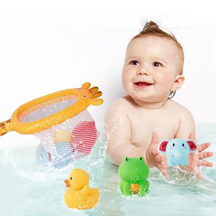 7PCS Fishing Toys Summer Play Water Spray Bath toys Multi-color