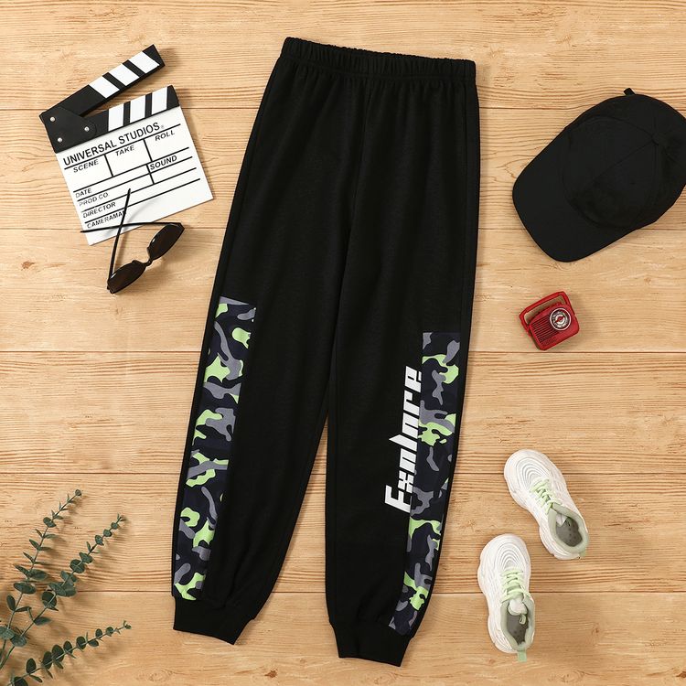 alla moda del ragazzo del bambino lettera camuffamento stampa elasticizzato Pantaloni  pantaloni sportivi pantaloni della tuta Solo $13.99 Patpat US Cellulare