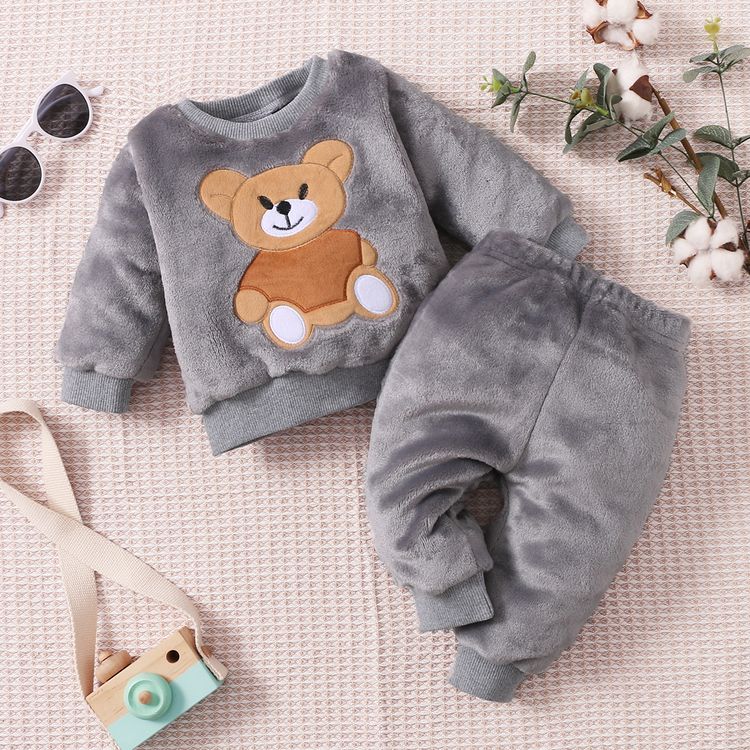 teddy bear embroidered moletom com capuz