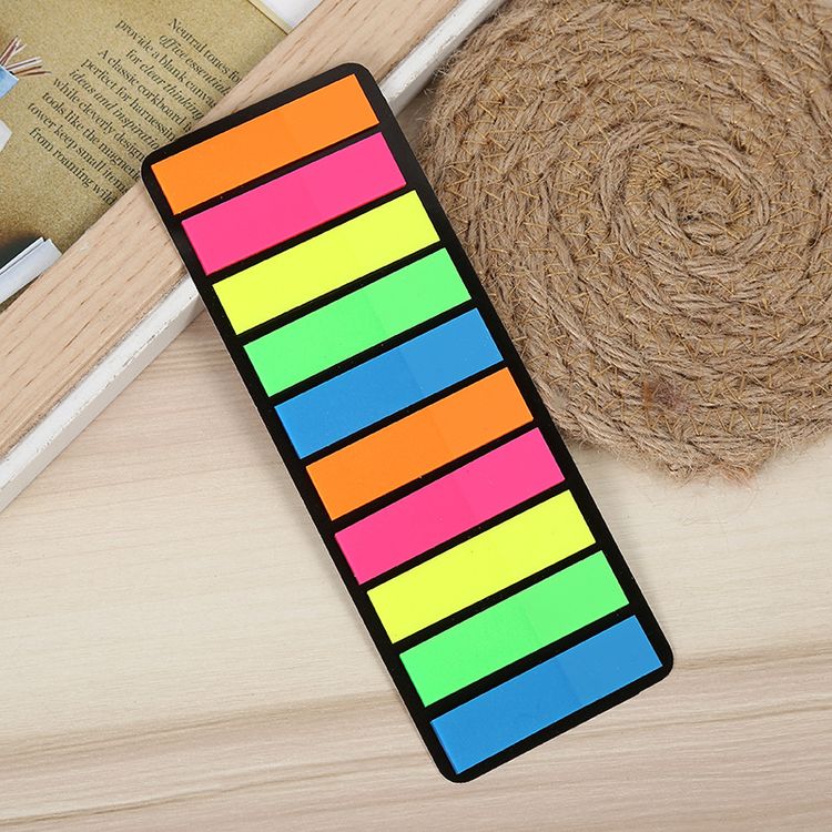 200 Pieces Neon Page Markers Sticky Index Tabs Colored Sticky Notes Flag Tabs for Page Marker Bookmarks Multi-color