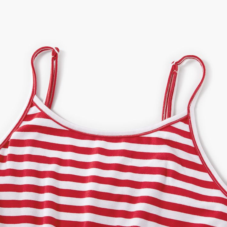 Independence Day Stripe and Stars Matching Shorts Rompers Red/White