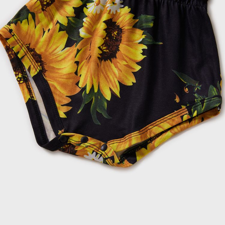 Sunflower Print Family Matching White 