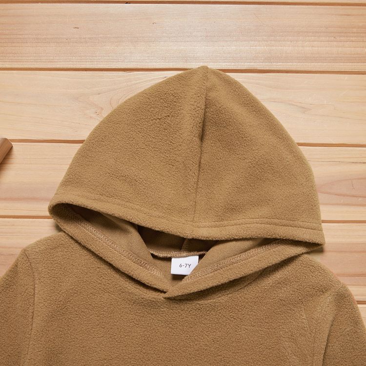 brown fuzzy sweatshirt