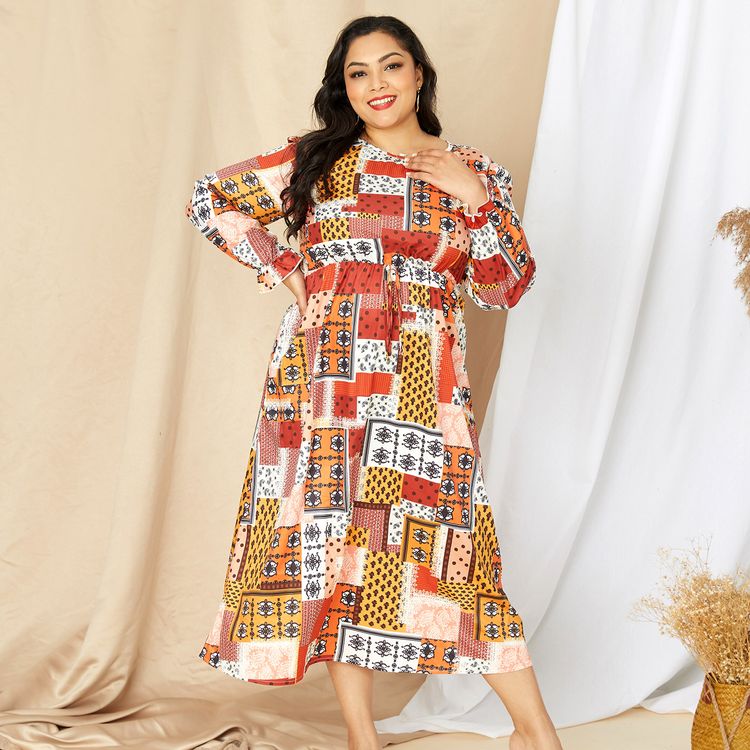 long sleeve midi dress size 18